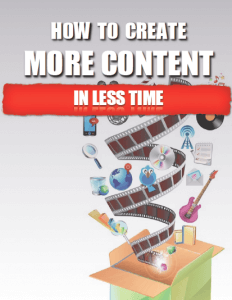 How To Create More Content In Less Time by Michelle Chance-Sangthong - Book Cover